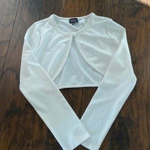 Girls white sweater